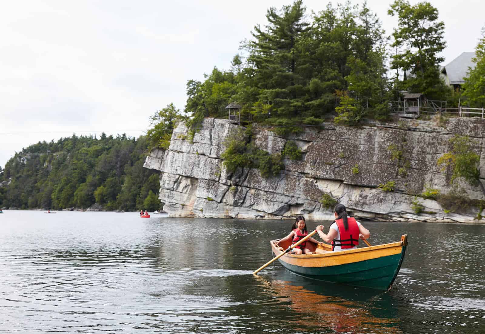 Mother and Daughter | Row Boating | Lake Mohonk