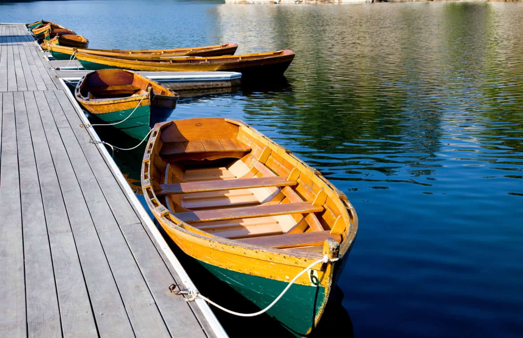 Row Boats on Lake Mohonk Dock