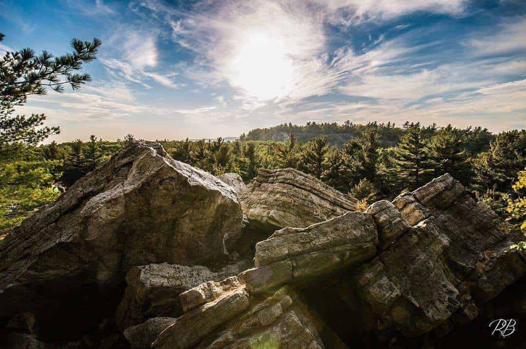 Large Rocks at Catskills Resort