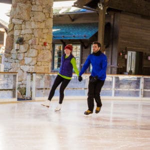 Couple Ice Skating at Mohonk