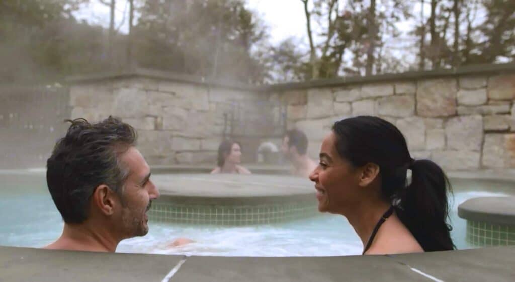 Couple In The Mineral Pool at Mohonk