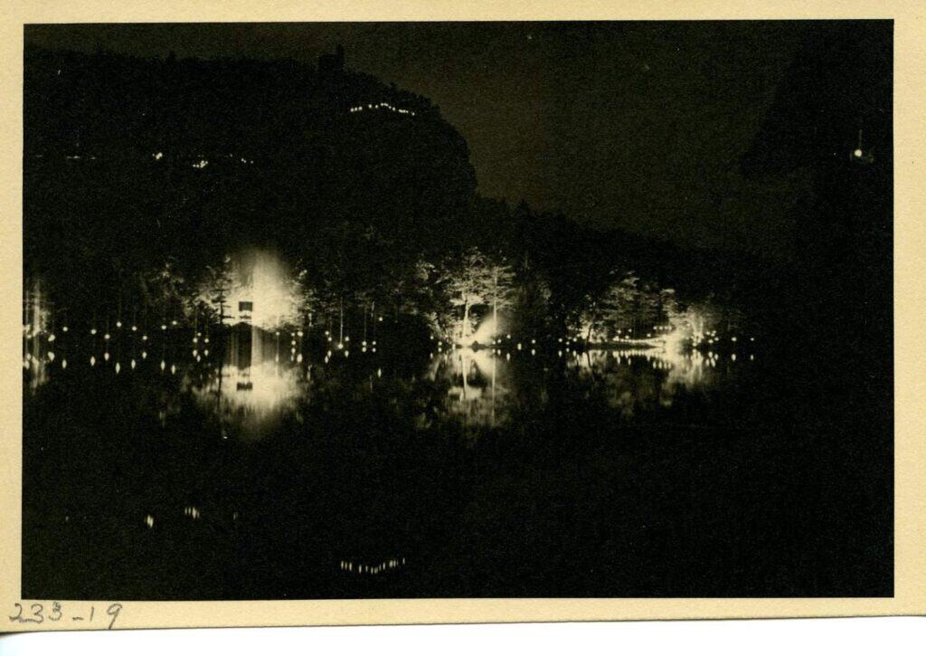 Vinatge Photo Of Mohonk at Night