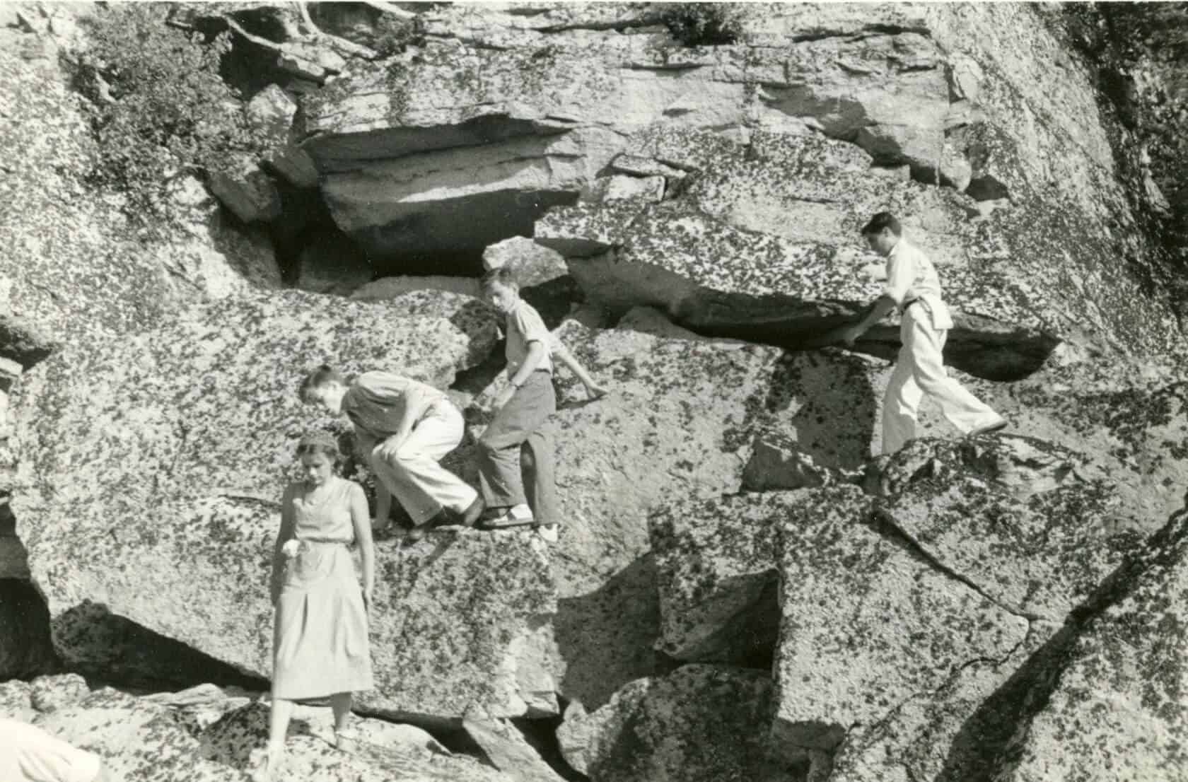 Children Rock Scrambling, ca. 1930s