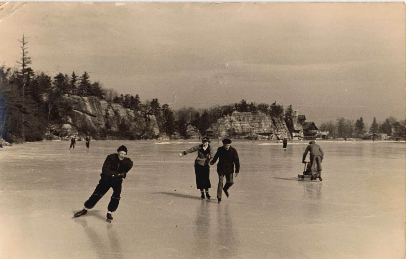 Ice Skating on the Lake in 1938