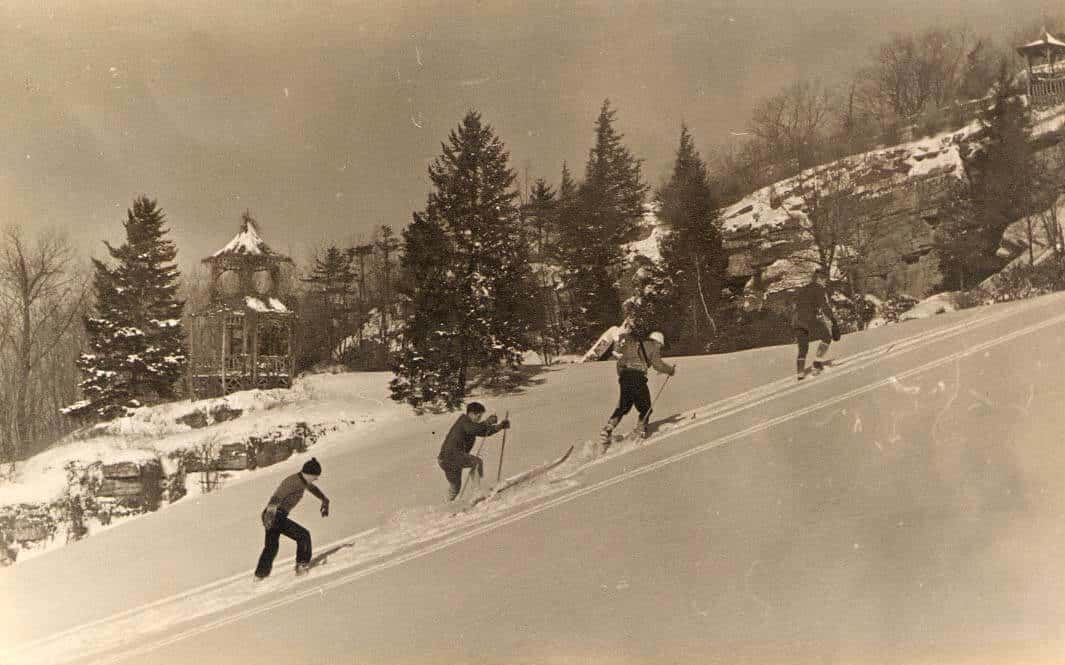 Skiers near Garden Overlook, 1931