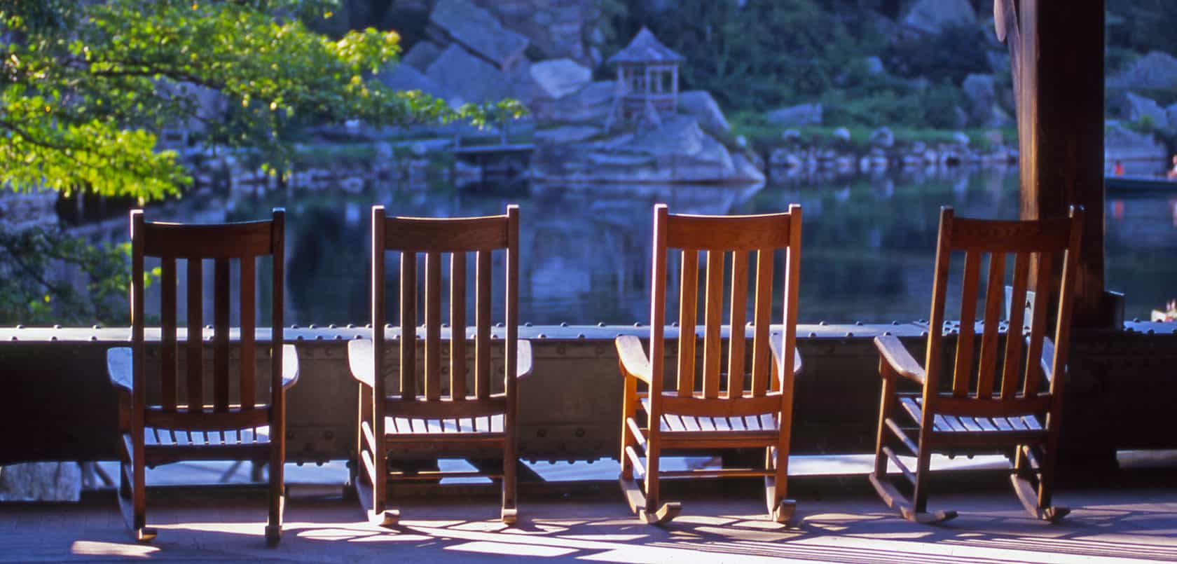 Mohonk Rocking Chairs on Lake Porch Cropped