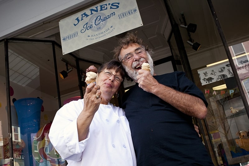 Jane's Ice Cream Amy and her husband Bob