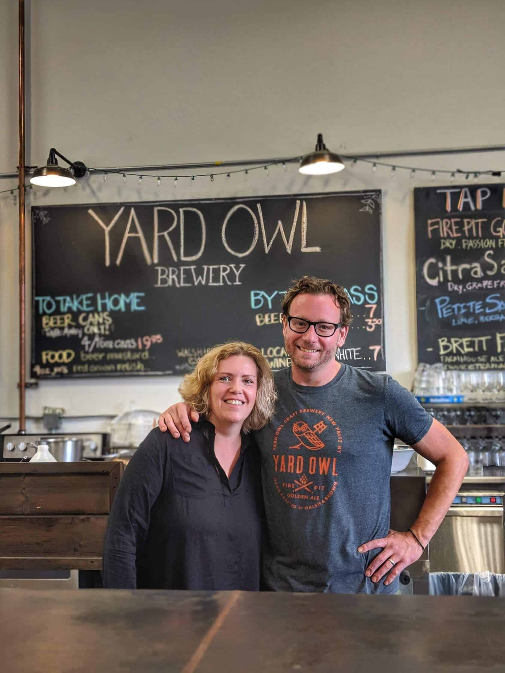 James and Michelle Walsh Yard Owl Brewery