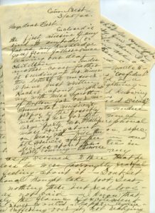 1922 letter from Effie to Bert