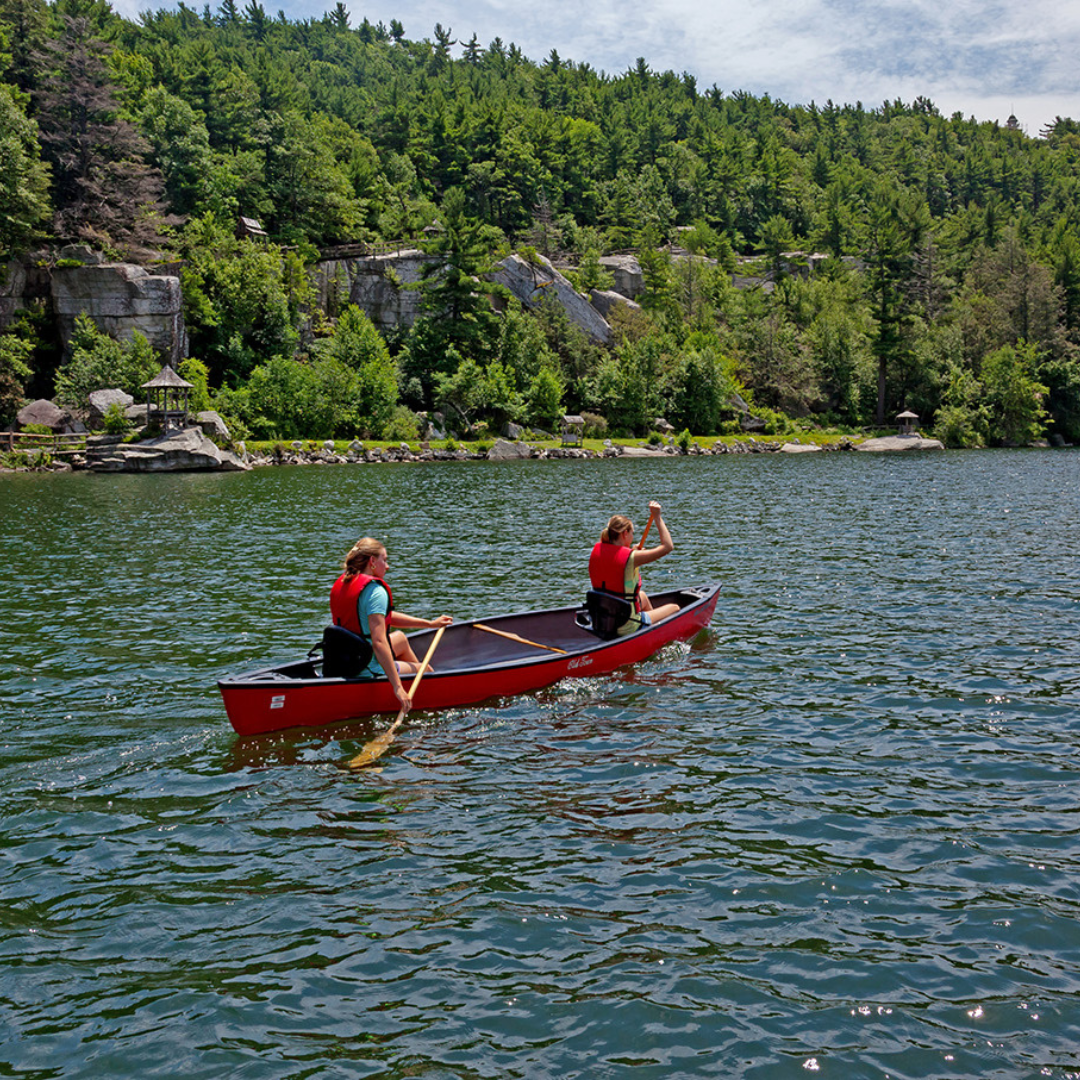 Canoeing on the Lake at Mohonk