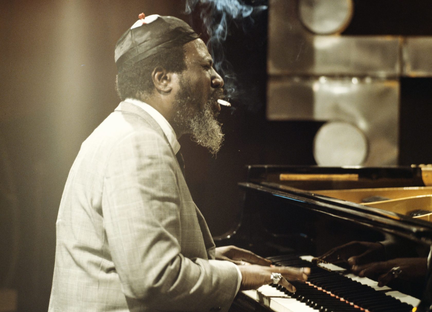 Thelonious Monk performs in London in 1970.