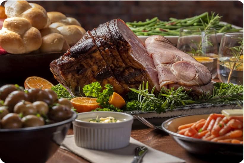 Spread of Food for Mohonk's Easter Buffet