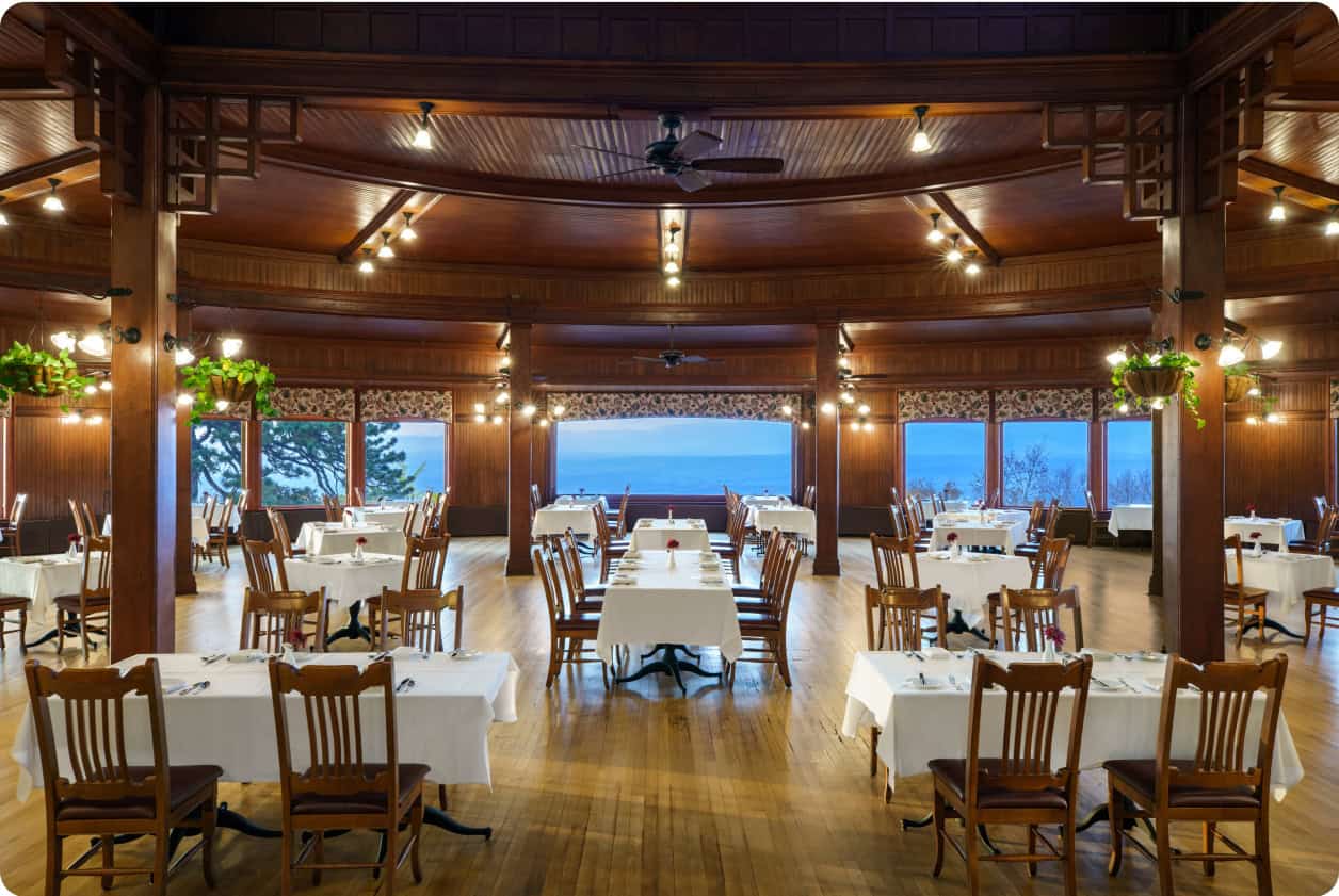 Main Dining Room in Mohonk Mountain House