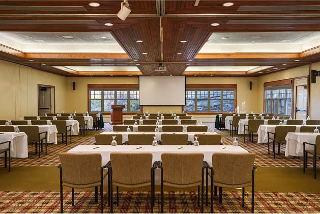 Large, Naturally Lit Meeting Room at Our Upstate New York Resort  