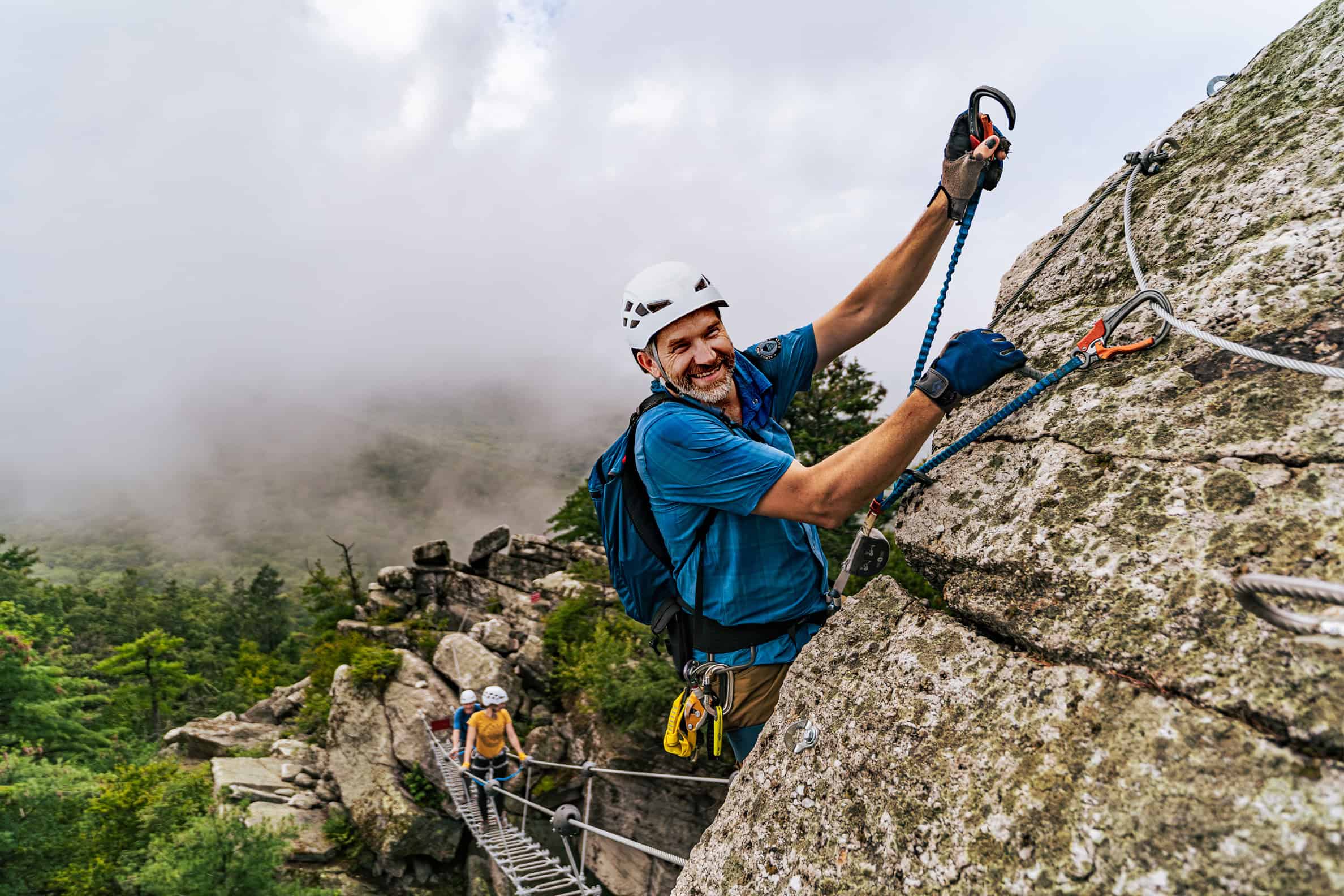 Group of People Enjoying the Pinnacle Ledge Tour at Mohonk