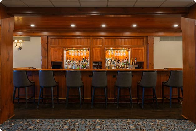 Carriage Lounge and Bar Seating Area at Our Hudson Valley Resort