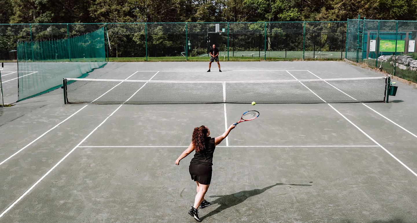 Women Enjoying a Game of Tennis at Our Hudson Valley Resort