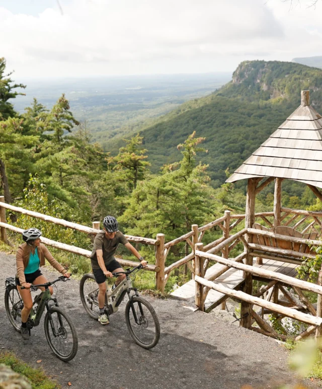 It’s National Biking Day!🚲  With over 70 miles of scenic trails, Mohonk is a dream destination for riders of all levels. To celebrate National Biking Day, our resident “Endurance Concierge” (or, more officially, our Director of Hotel Operations) Alex Sherwood, has picked two of his favorite routes—one for seasoned riders, and one for beginners looking for a scenic cruise.  Whether you're pedaling toward mountain views or chasing waterfalls, biking is one of the best ways to experience the Shawangunk Ridge.  View the full trail details with the link in our bio.
.
.
.
#Mohonk #MohonkMountainHouse #NationalBikingDay #MohonkTrails #BikeTheGunks #HudsonValleyGetaway #ShawangunkRidge